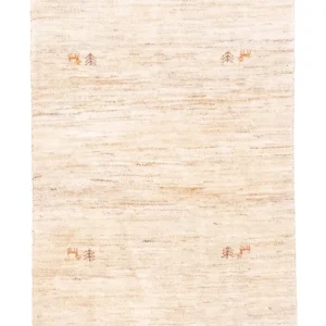 Dywan Gabbeh - perski - 155 x 100 cm - beżowy