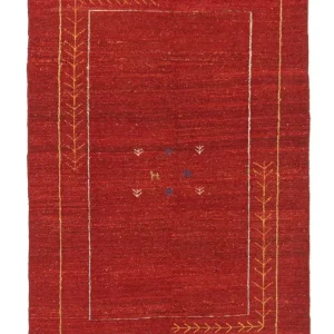 Dywan Gabbeh - perski - 167 x 111 cm - czerwony