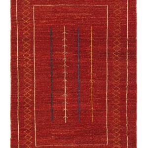 Dywan Gabbeh - perski - 175 x 112 cm - czerwony