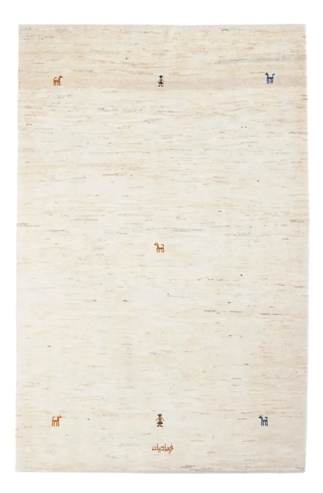 Dywan Gabbeh - perski - 176 x 120 cm - beżowy