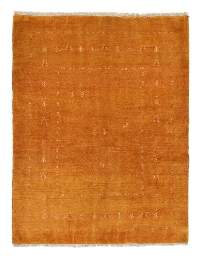 Dywan Gabbeh - perski - 187 x 147 cm - złoto