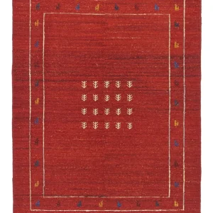Dywan Gabbeh - perski - 194 x 146 cm - czerwony