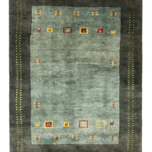 Dywan Gabbeh - perski - 195 x 142 cm - szary