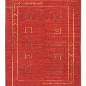 Dywan Gabbeh - perski - 196 x 146 cm - czerwony