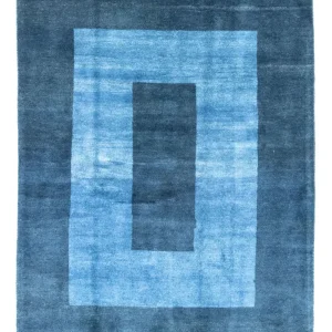 Dywan Gabbeh - perski - 197 x 151 cm - niebieski