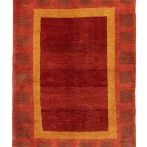 Dywan Gabbeh - perski - 198 x 147 cm - czerwony