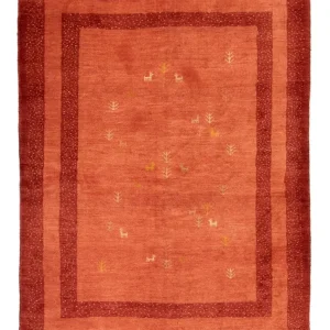 Dywan Gabbeh - perski - 200 x 150 cm - czerwony