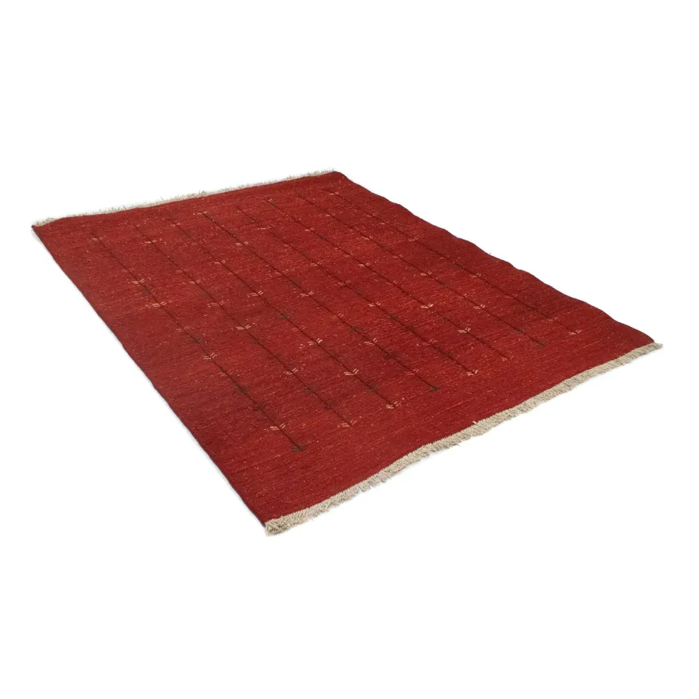 Dywan Gabbeh - perski - 200 x 150 cm - czerwony
