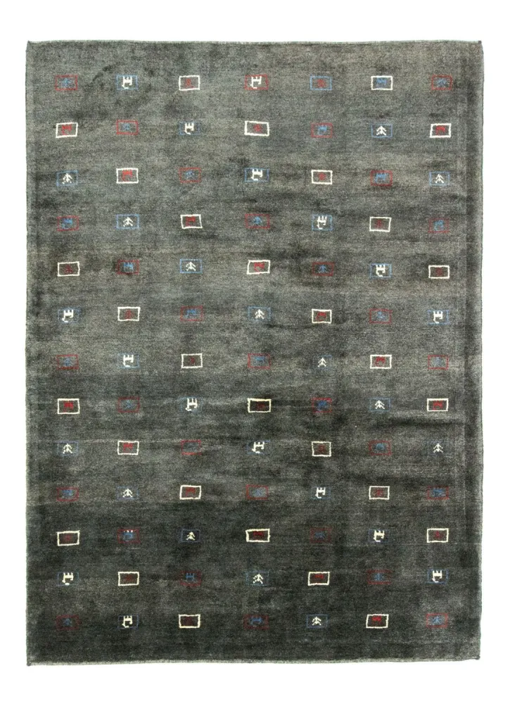 Dywan Gabbeh - perski - 235 x 174 cm - szary