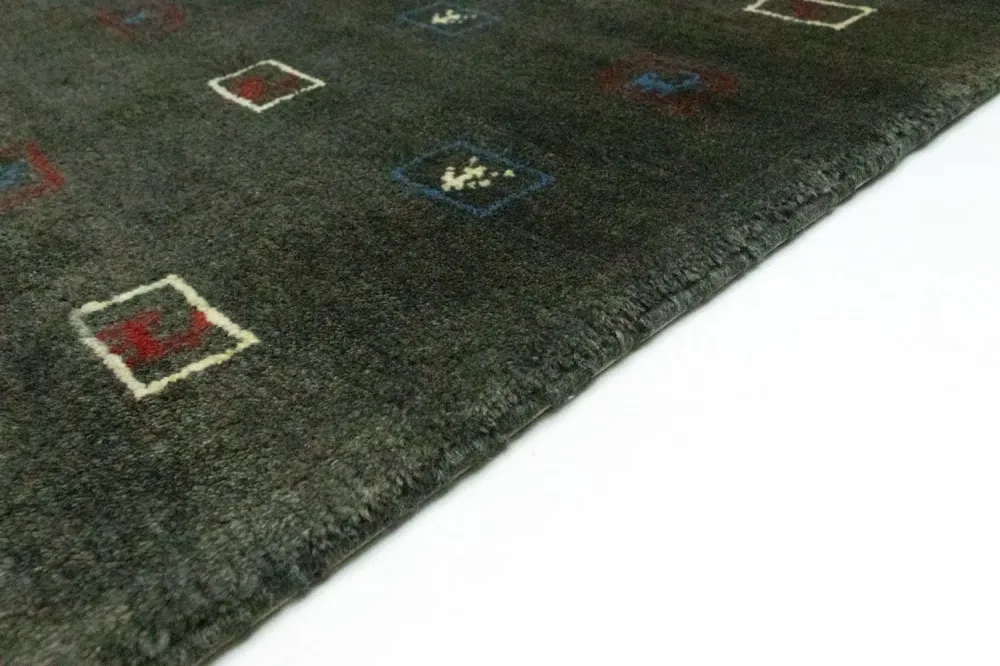 Dywan Gabbeh - perski - 235 x 174 cm - szary