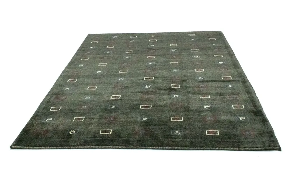 Dywan Gabbeh - perski - 235 x 174 cm - szary