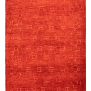 Dywan Gabbeh - perski - 239 x 167 cm - czerwony