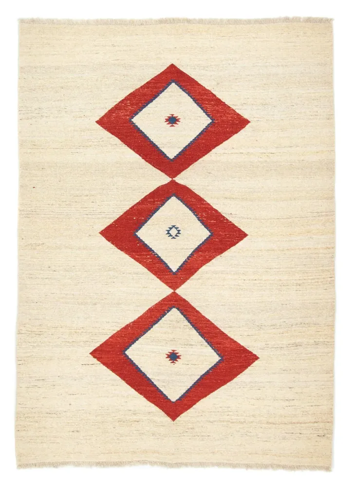 Dywan Gabbeh - perski - 242 x 172 cm - beżowy