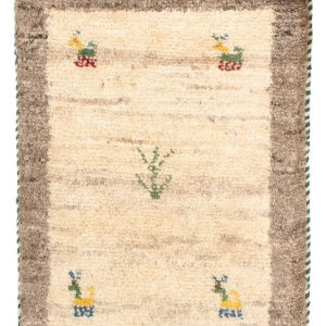 Dywan Gabbeh - perski - 60 x 40 cm - beżowy