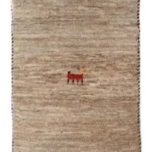 Dywan Gabbeh - perski - 60 x 40 cm - brązowy