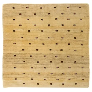 Dywan Gabbeh - perski kwadratowy - 102 x 100 cm - beżowy