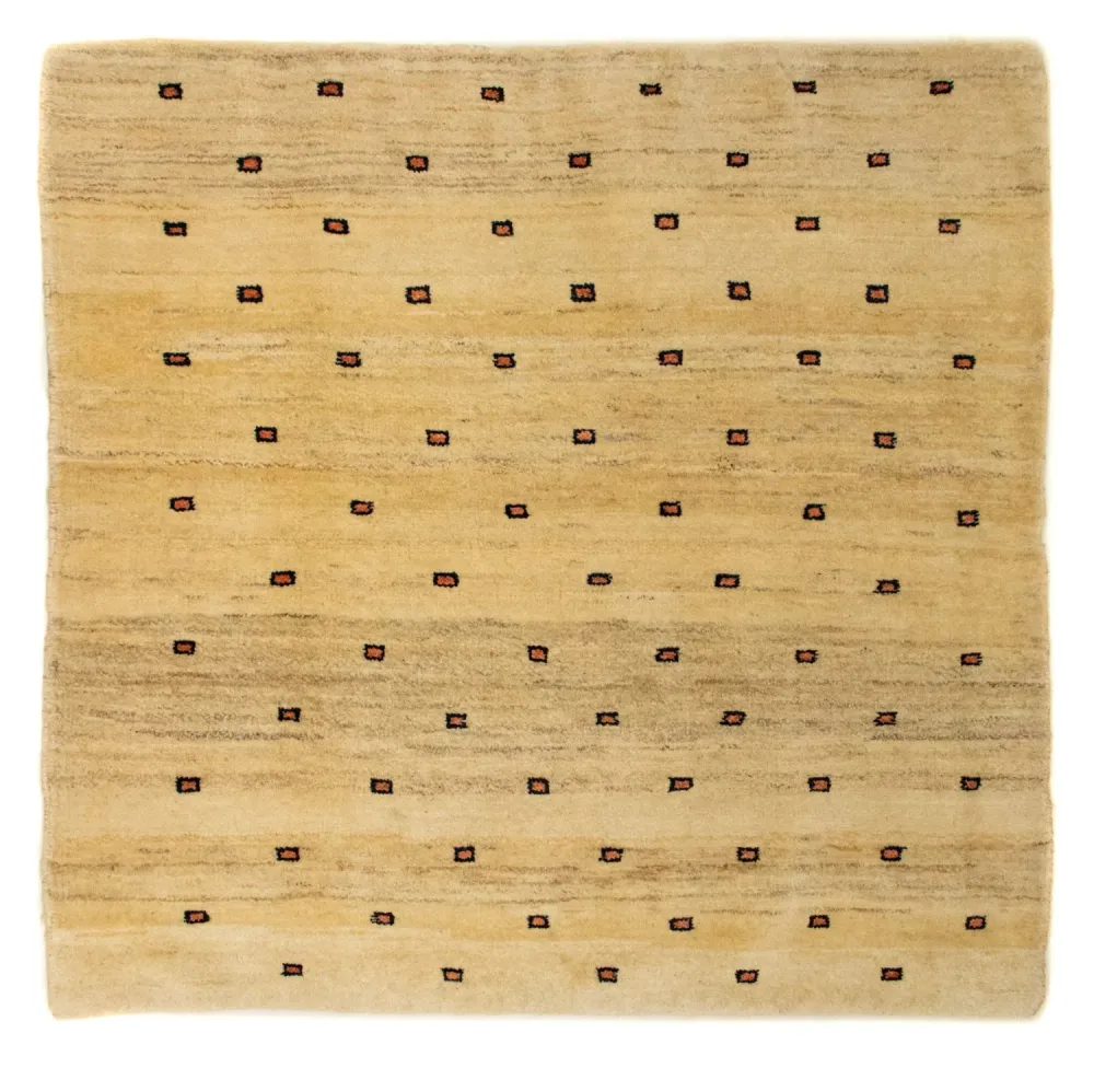 Dywan Gabbeh - perski kwadratowy - 102 x 100 cm - beżowy