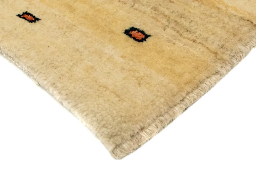 Dywan Gabbeh - perski kwadratowy - 102 x 100 cm - beżowy
