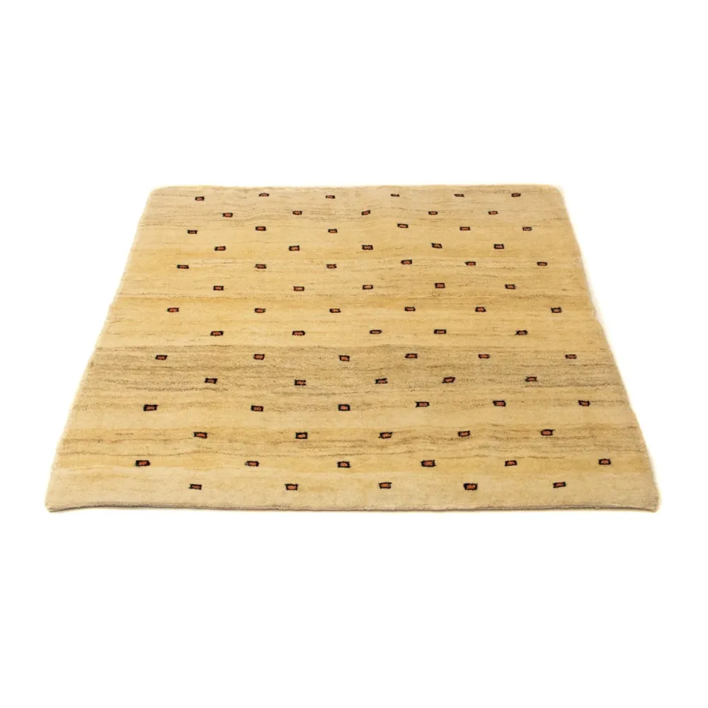 Dywan Gabbeh - perski kwadratowy - 102 x 100 cm - beżowy