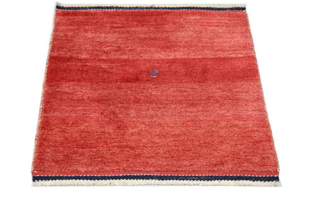 Dywan Gabbeh - perski kwadratowy - 111 x 111 cm - czerwony