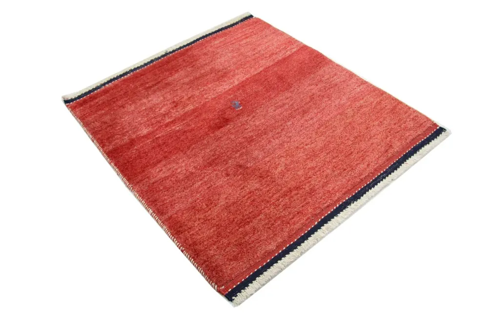 Dywan Gabbeh - perski kwadratowy - 111 x 111 cm - czerwony