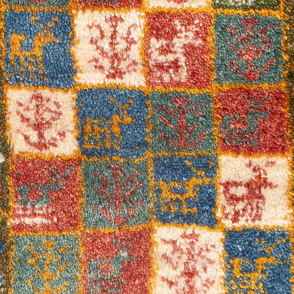 Dywan Gabbeh - perski - 60 x 40 cm - wielokolorowy