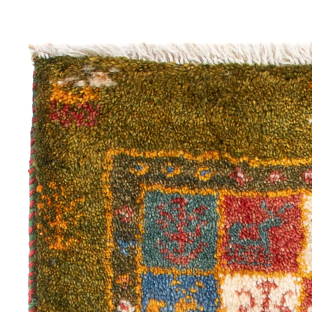 Dywan Gabbeh - perski - 60 x 40 cm - wielokolorowy