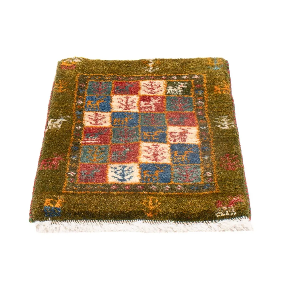 Dywan Gabbeh - perski - 60 x 40 cm - wielokolorowy