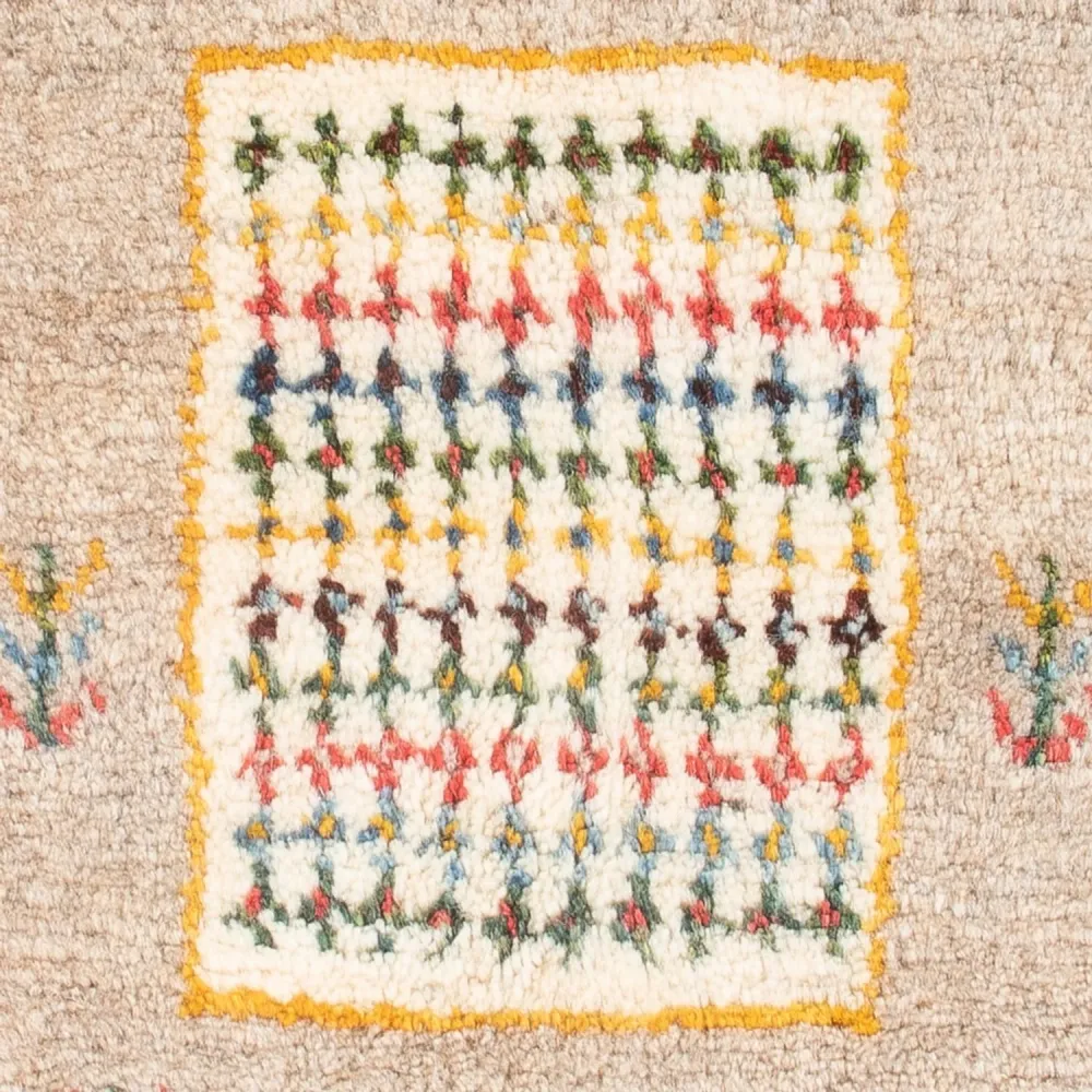 Dywan Gabbeh - perski - 60 x 40 cm - wielokolorowy