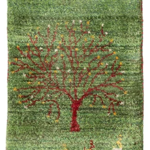 Dywan Gabbeh - perski - 60 x 40 cm - wielokolorowy