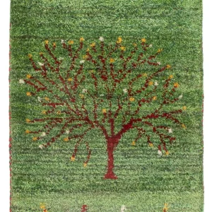 Dywan Gabbeh - perski - 60 x 40 cm - wielokolorowy