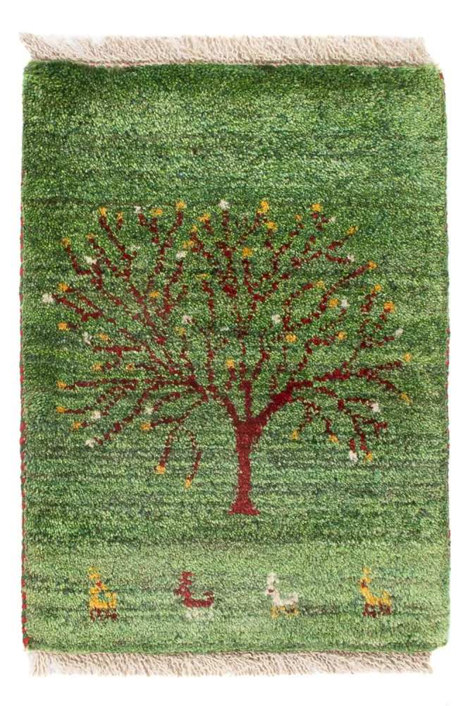 Dywan Gabbeh - perski - 60 x 40 cm - wielokolorowy