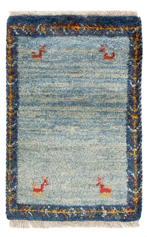 Dywan Gabbeh - perski - 60 x 40 cm - wielokolorowy