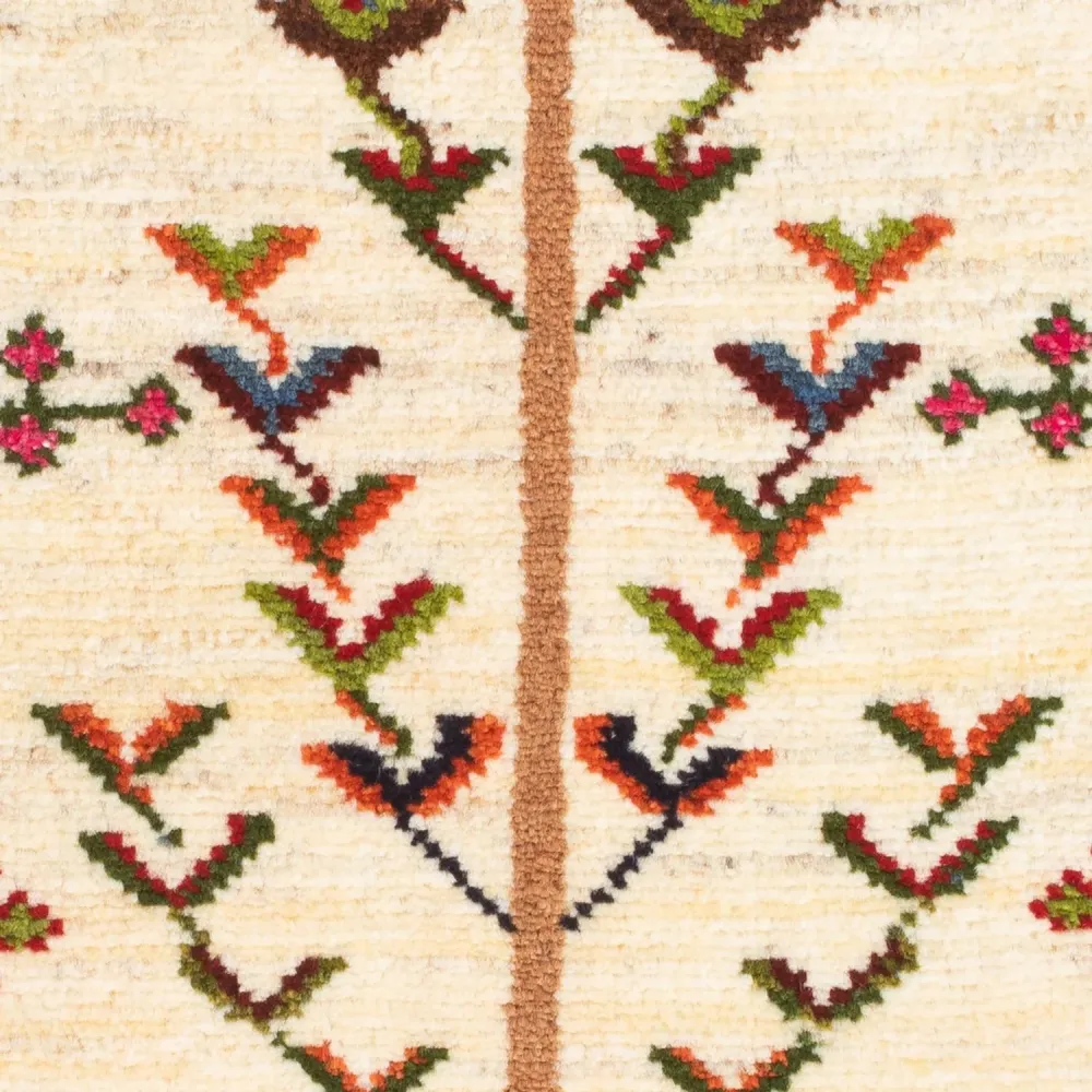 Dywan Gabbeh - perski - 92 x 63 cm - wielokolorowy