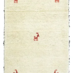 Dywan Gabbeh - perski - 91 x 57 cm - wielokolorowy