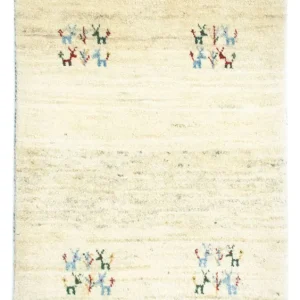 Dywan Gabbeh - perski - 90 x 64 cm - wielokolorowy
