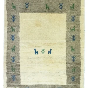 Dywan Gabbeh - perski - 88 x 67 cm - wielokolorowy