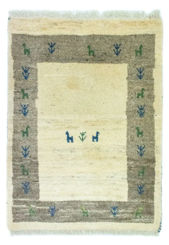 Dywan Gabbeh - perski - 88 x 67 cm - wielokolorowy