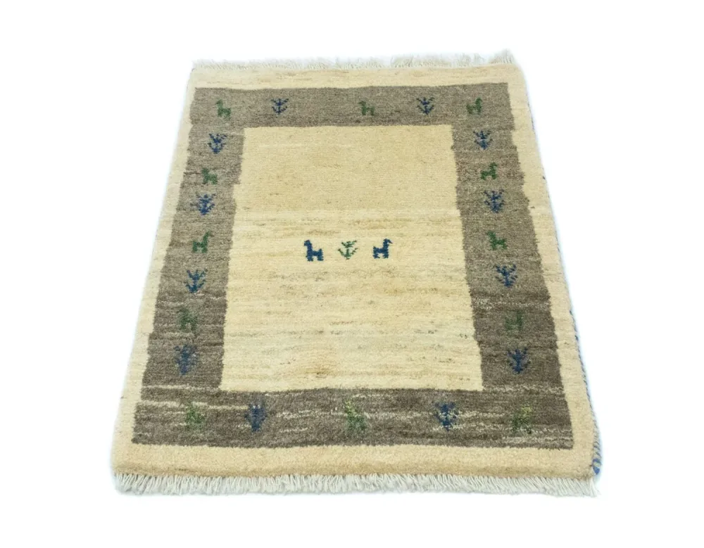Dywan Gabbeh - perski - 88 x 67 cm - wielokolorowy