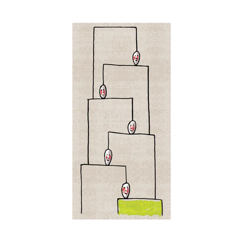 Dywan HUMAN SHELVES beżowy