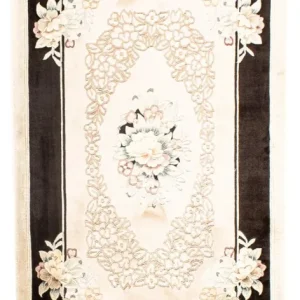 Dywan z jedwabiu - jedwab chiński - 138 x 69 cm - beżowy