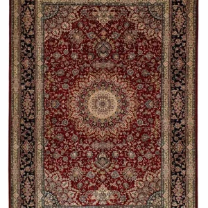 Dywan z jedwabiu - jedwab chiński - 183 x 122 cm - ciemna czerwień