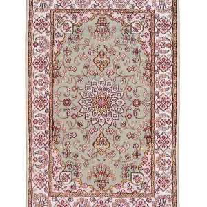 Dywan z jedwabiu - jedwab chiński - 92 x 63 cm - piaskowy