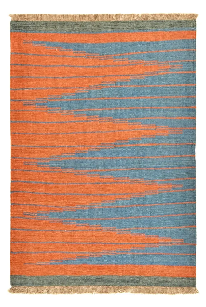 Dywan Kelim - modny - 150 x 103 cm - wielokolorowy