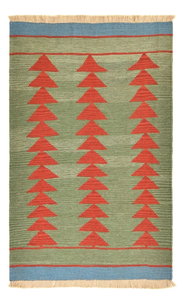 Dywan Kelim - modny - 150 x 98 cm - wielokolorowy
