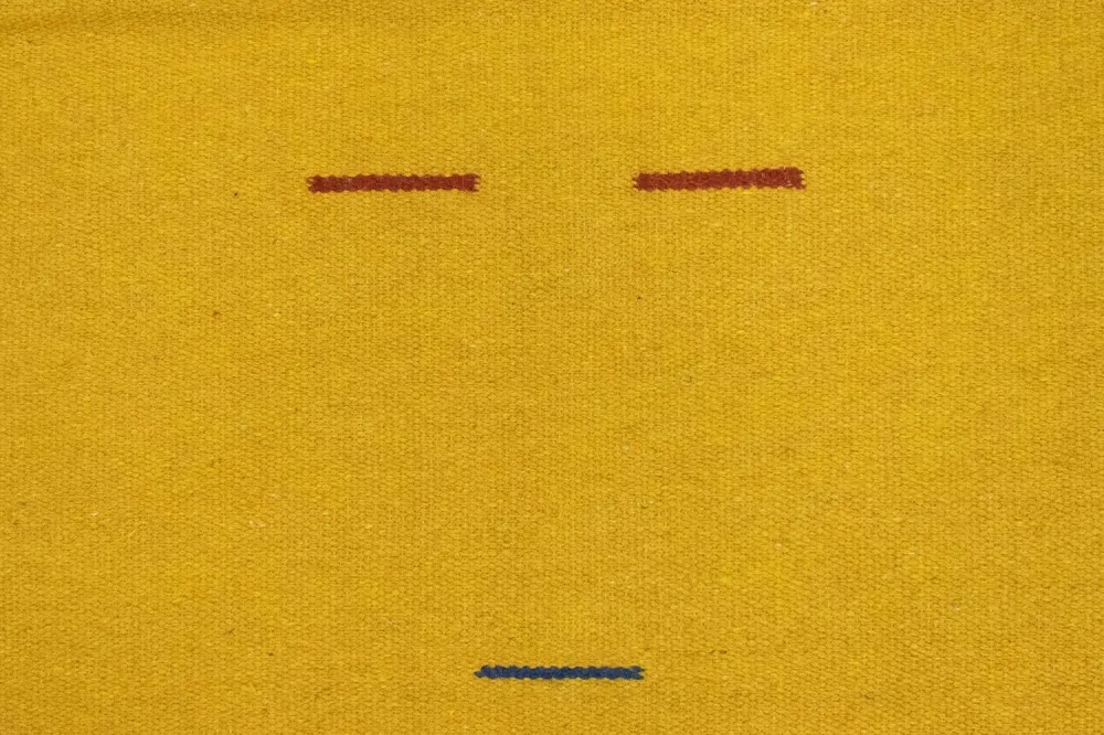 Dywan Kelim - modny - 180 x 120 cm - żółty