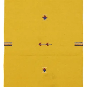 Dywan Kelim - modny - 180 x 120 cm - żółty