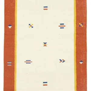 Dywan Kelim - modny - 180 x 120 cm - beżowy