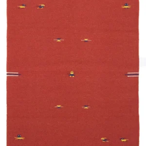 Dywan Kelim - modny - 180 x 120 cm - czerwony