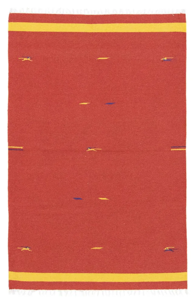 Dywan Kelim - modny - 180 x 120 cm - czerwony